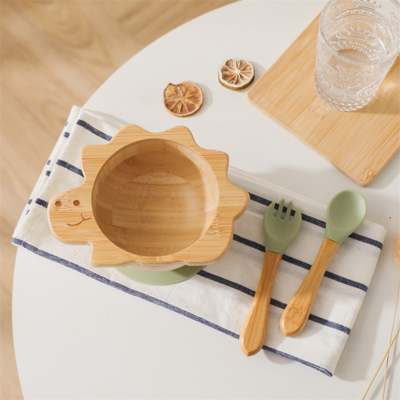 Baby Food Menu - Baby Wooden Tableware Set Dinosaur Bamboo