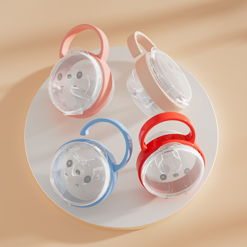 Baby Food Grade - New Baby Pacifier Clear Dustproof Case,