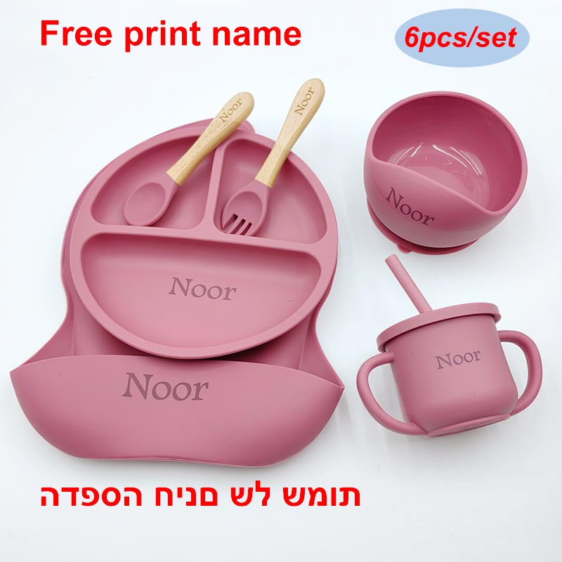 6Pcs Silicone Tableware For Ki - Baby Food Menu ulasan dan harga