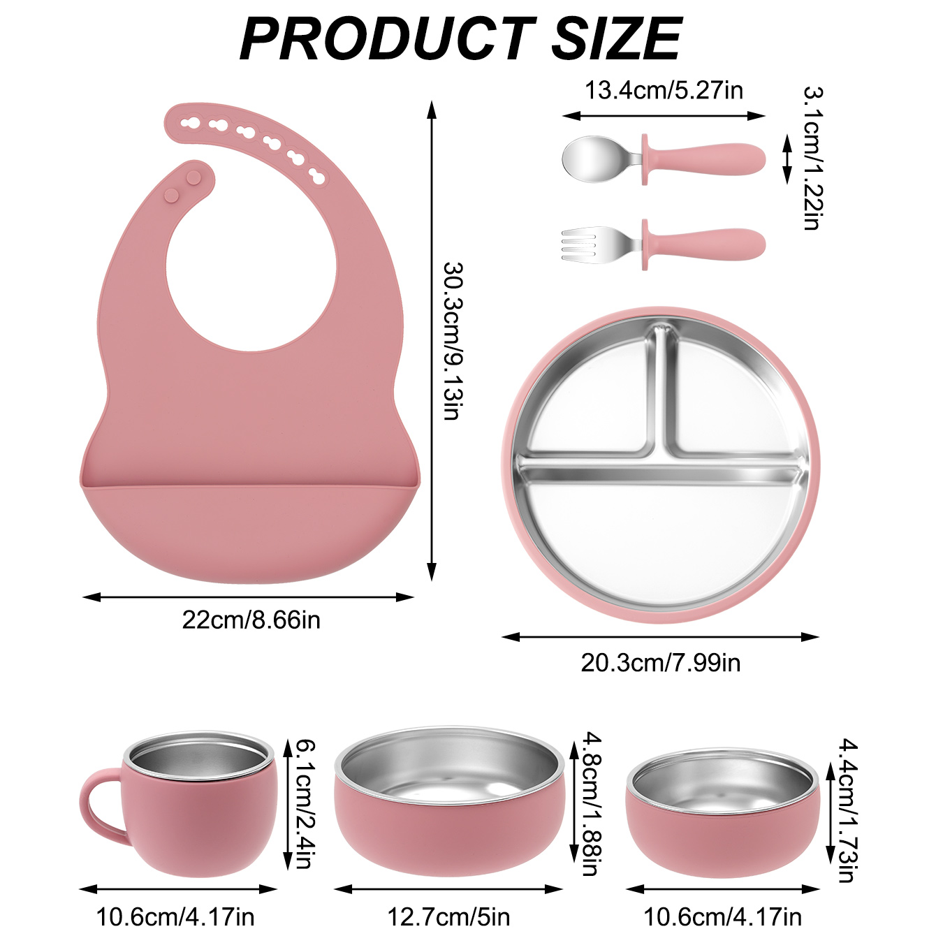7PCS Stainless Steel Detachabl - Baby Food Menu ulasan dan harga