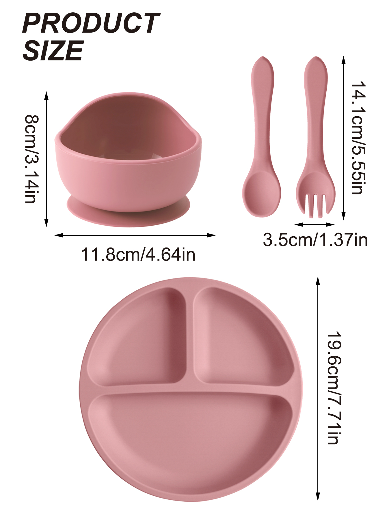 4PCS Baby Silicone Feeding Set - Baby Food Menu ulasan dan harga