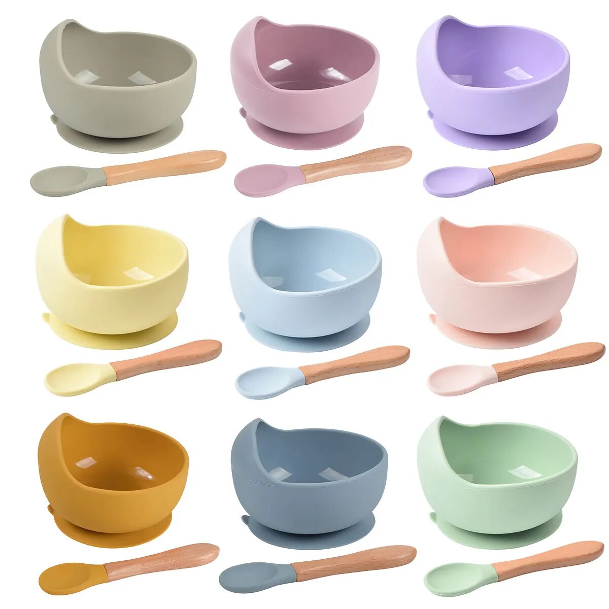 2PCS Silicone Baby Feeding Bow - Baby Food Menu ulasan dan harga