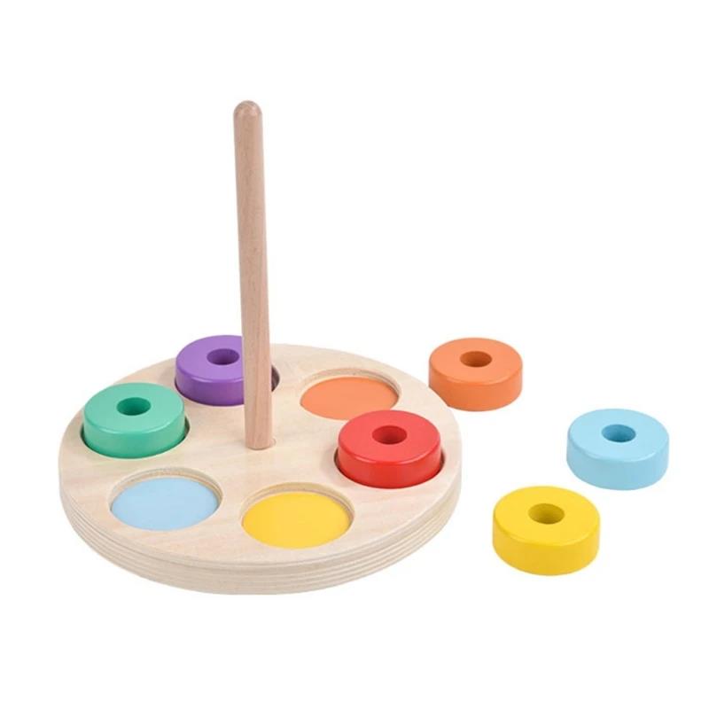 Baby Wooden Rainbow Stacking T - Baby Food Nestum ulasan dan harga