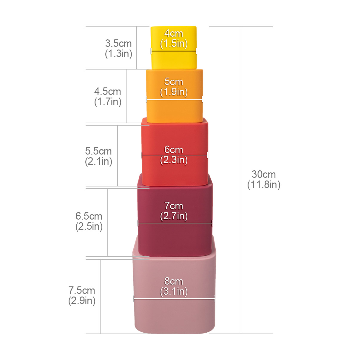 1set Baby Silicone Stacking Cu - Baby Food Nestum ulasan dan harga